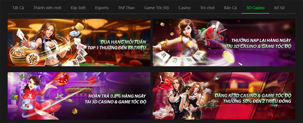 Read more about the article Khuyến mãi đại tiệc 3D CASINO tại nhà cái Jbo 